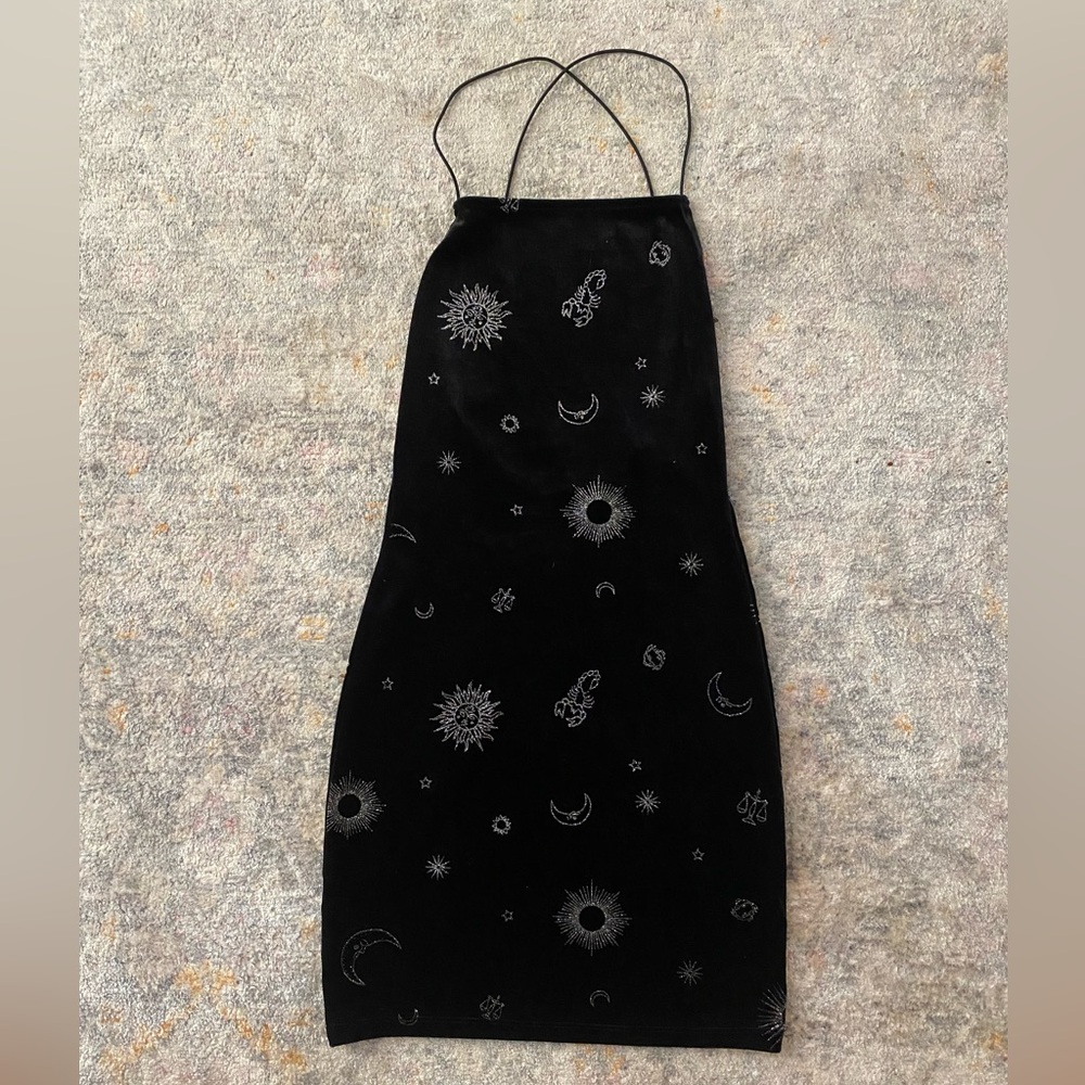 Black mini dress
